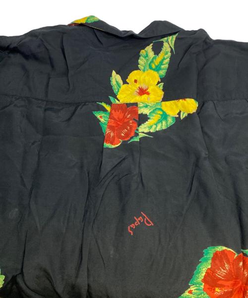 PAPAS（パパス）PAPAS (パパス) アロハシャツ ブラック サイズ:Ｌの古着・服飾アイテム