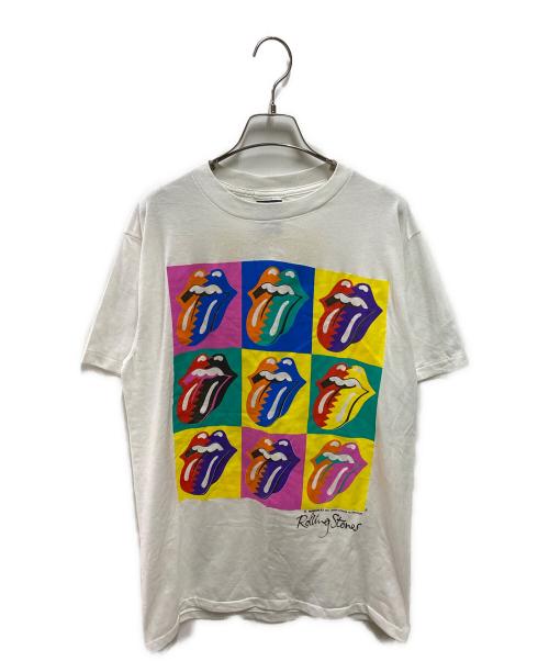 ROLLING STONES（ローリングストーンズ）ROLLING STONES (ローリングストーンズ) 1990年ツアーTシャツ ホワイト サイズ:Ｌの古着・服飾アイテム