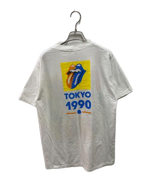 ROLLING STONES（ローリングストーンズ）ROLLING STONES (ローリングストーンズ) 1990年ツアーTシャツ ホワイト サイズ:Ｌの古着・服飾アイテム