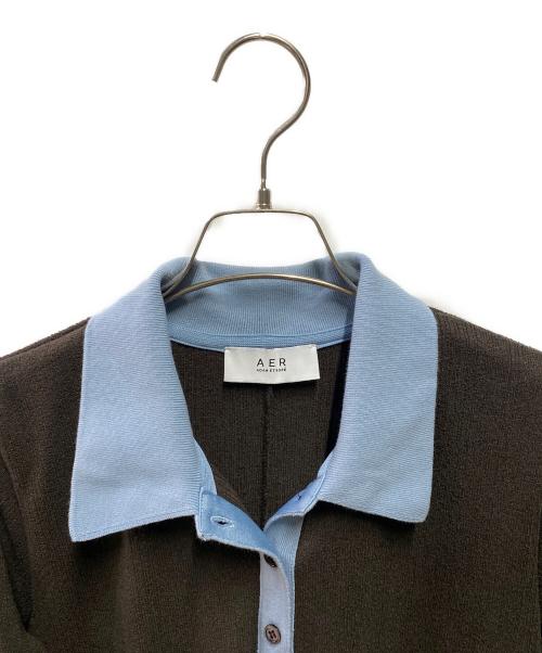 Adam et Rope（アダム エ ロペ）Adam et Rope (アダム エ ロペ) 25AW ポロシャツワンピース ブラウン サイズ:Ｓの古着・服飾アイテム