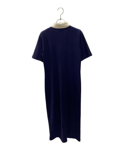 Adam et Rope（アダム エ ロペ）Adam et Rope (アダム エ ロペ) 25SS ハーフスリーブポロシャツワンピース ネイビー サイズ:Ｓの古着・服飾アイテム