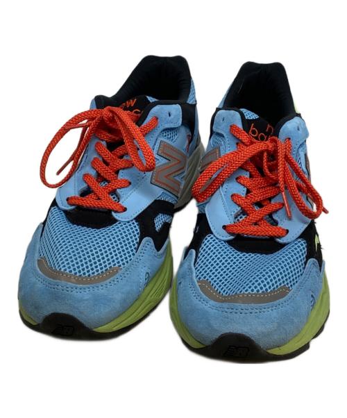 NEW BALANCE（ニューバランス）NEW BALANCE (ニューバランス) ローカットスニーカー スカイブルー×グリーン サイズ:US 9の古着・服飾アイテム