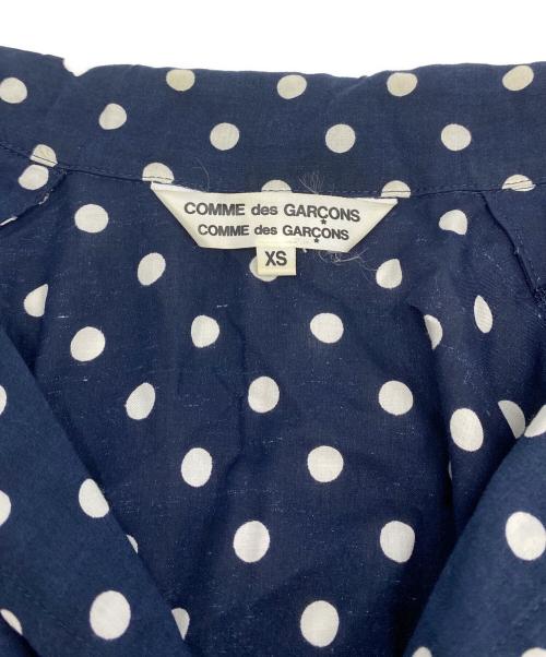COMME des GARCONS COMME des GARCONS（コムデギャルソン コムデギャルソン）COMME des GARCONS COMME des GARCONS (コムデギャルソン コムデギャルソン) ドットワンピース ネイビー サイズ:XSの古着・服飾アイテム