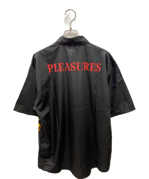 PLEASURES（プレジャーズ）PLEASURES (プレジャーズ) Marilyn Manson (マリリンマンソン) プリントシャツ ブラック サイズ:Ｍの古着・服飾アイテム