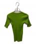 AURALEE (オーラリー) COTTON HIGH GAUGE RIB KNIT TEE グリーン：9000円