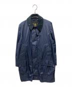 Barbourバブアー）の古着「BORDER SL NYLON COAT」｜ブルー