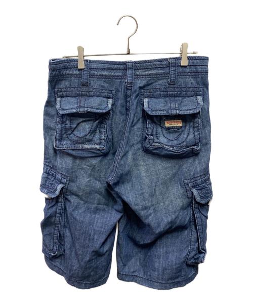 TRUE RELIGION（トゥルー レリジョン）TRUE RELIGION (トゥルー レリジョン) デニムカーゴショーツ インディゴ サイズ:28の古着・服飾アイテム
