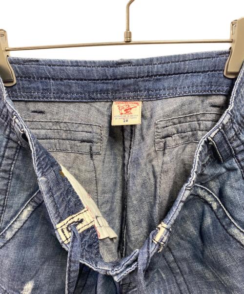 TRUE RELIGION（トゥルー レリジョン）TRUE RELIGION (トゥルー レリジョン) デニムカーゴショーツ インディゴ サイズ:28の古着・服飾アイテム