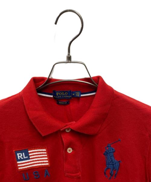 POLO RALPH LAUREN（ポロ・ラルフローレン）POLO RALPH LAUREN (ポロ・ラルフローレン) ビッグポニーポロシャツ レッド サイズ:Ｍの古着・服飾アイテム