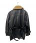 VELUOKLDLY (ヴェルオックリー) レザーダブルジャケット ブラック サイズ:XL：20000円