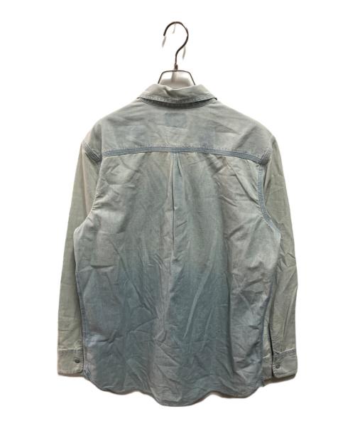 WYTHE（ワイス）WYTHE (ワイス) シャンブレーシャツ インディゴ サイズ:Lの古着・服飾アイテム