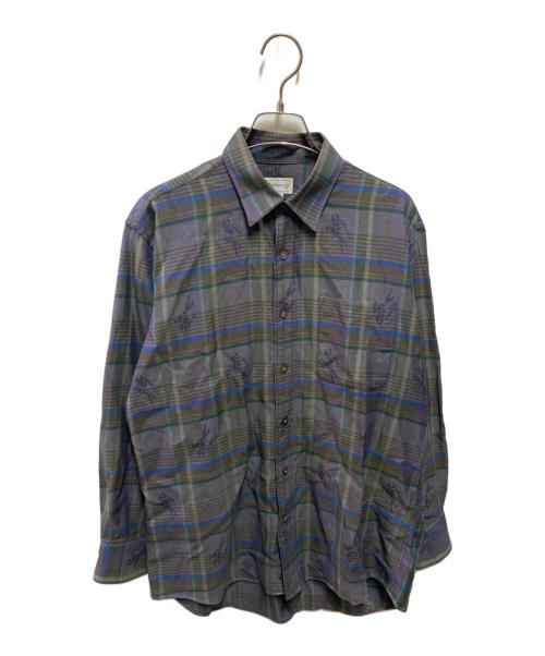 Burberry's（バーバリーズ）Burberry's (バーバリーズ) シャツ パープル サイズ:Ｍの古着・服飾アイテム