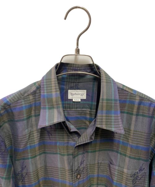 Burberry's（バーバリーズ）Burberry's (バーバリーズ) シャツ パープル サイズ:Ｍの古着・服飾アイテム