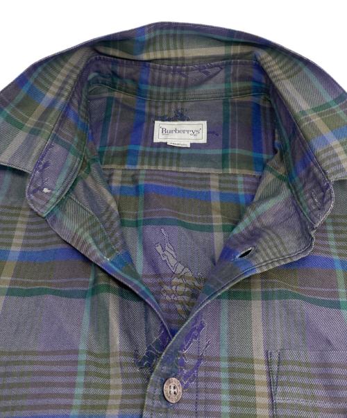 Burberry's（バーバリーズ）Burberry's (バーバリーズ) シャツ パープル サイズ:Ｍの古着・服飾アイテム
