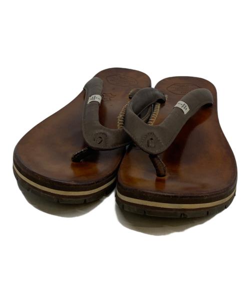 VISVIM（ビズビム）VISVIM (ビズビム) LAMA SANDAL-FOLK ブラウン サイズ:Ｍの古着・服飾アイテム