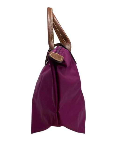 LONGCHAMP（ロンシャン）LONGCHAMP (ロンシャン) ルプリアージュ オリジナル S トップハンドルバッグ パープルの古着・服飾アイテム