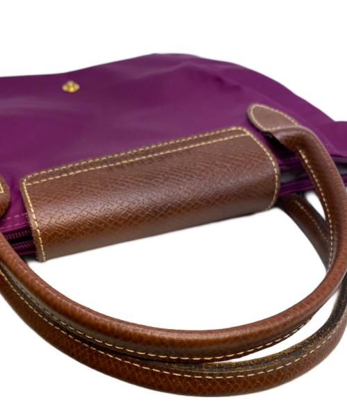 LONGCHAMP（ロンシャン）LONGCHAMP (ロンシャン) ルプリアージュ オリジナル S トップハンドルバッグ パープルの古着・服飾アイテム
