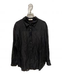 LESSAGE（レサージュ）の古着「25ss シアーリネンシャツ」｜ブラウン