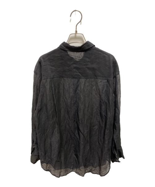 LESSAGE（レサージュ）LESSAGE (レサージュ) 25ss シアーリネンシャツ ブラウン サイズ:ＦＲＥＥの古着・服飾アイテム