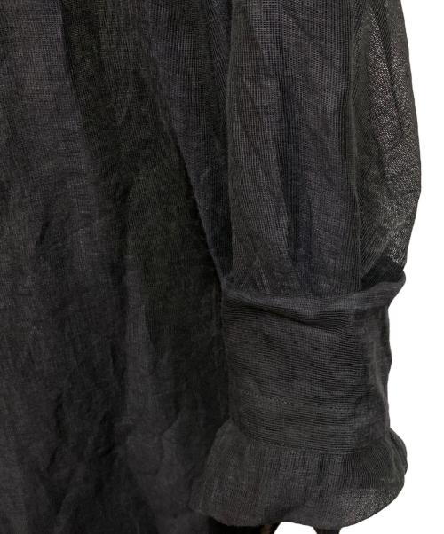 LESSAGE（レサージュ）LESSAGE (レサージュ) 25ss シアーリネンシャツ ブラウン サイズ:ＦＲＥＥの古着・服飾アイテム