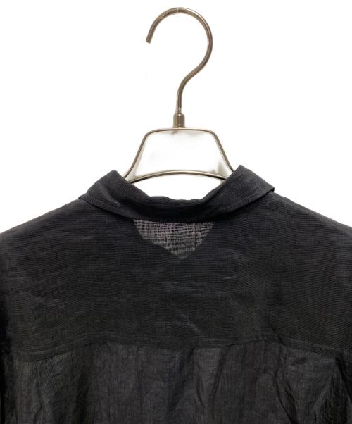 LESSAGE（レサージュ）LESSAGE (レサージュ) 25ss シアーリネンシャツ ブラウン サイズ:ＦＲＥＥの古着・服飾アイテム