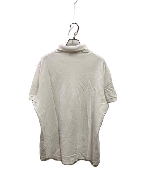 LACOSTE（ラコステ）LACOSTE (ラコステ) レギュラーフィット ストレッチ パリポロシャツ ホワイト サイズ:Ｌの古着・服飾アイテム