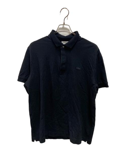 LACOSTE（ラコステ）LACOSTE (ラコステ) レギュラーフィット ストレッチ パリポロシャツ ブラック サイズ:Ｌの古着・服飾アイテム