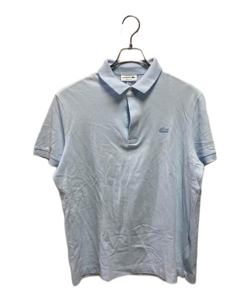 LACOSTE（ラコステ）LACOSTE (ラコステ) レギュラーフィット ストレッチ パリポロシャツ ブルー サイズ:Ｌの古着・服飾アイテム
