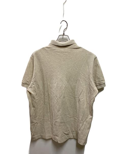 LACOSTE（ラコステ）LACOSTE (ラコステ) レギュラーフィット ストレッチ パリポロシャツ ベージュ サイズ:Ｌの古着・服飾アイテム