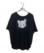 Vivienne Westwood RED LABELヴィヴィアンウエストウッドレッドレーベル）の古着「キャットプリントTシャツ」｜ブラック