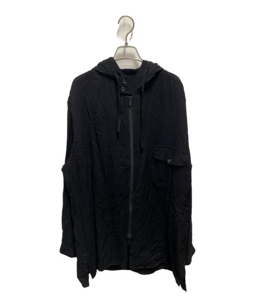 Yohji Yamamoto pour homme（ヨウジヤマモト プールオム）Yohji Yamamoto pour homme (ヨウジヤマモト プールオム) G-フードブルゾン ブラック サイズ:2の古着・服飾アイテム