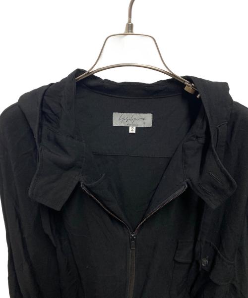 Yohji Yamamoto pour homme（ヨウジヤマモト プールオム）Yohji Yamamoto pour homme (ヨウジヤマモト プールオム) G-フードブルゾン ブラック サイズ:2の古着・服飾アイテム