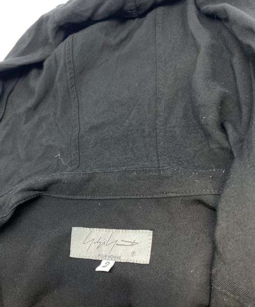 Yohji Yamamoto pour homme（ヨウジヤマモト プールオム）Yohji Yamamoto pour homme (ヨウジヤマモト プールオム) G-フードブルゾン ブラック サイズ:2の古着・服飾アイテム