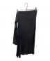 yohji yamamoto+noir (ヨウジヤマモトプリュスノアール) シルクスカート ブラック サイズ:2：12000円