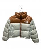 THE NORTH FACEザ ノース フェイス）の古着「W'S NUPTSE SHORT JACKET」｜ブルー×ブラウン