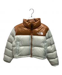 THE NORTH FACE（ザ ノース フェイス）の古着「W'S NUPTSE SHORT JACKET」｜ブルー×ブラウン