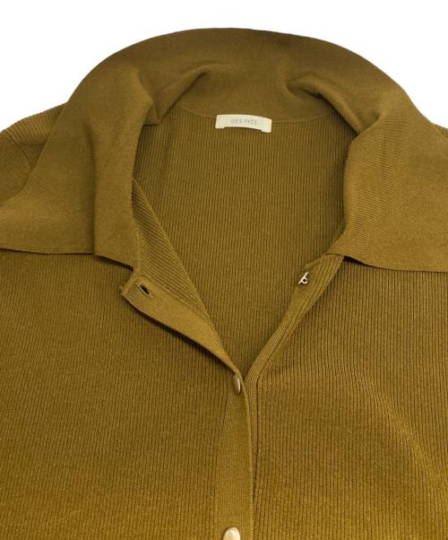 DES PRES（デ プレ）DES PRES (デ プレ) コンフォートレーヨンストレッチ シャツカラーカーディガン ブラウン サイズ:FREEの古着・服飾アイテム
