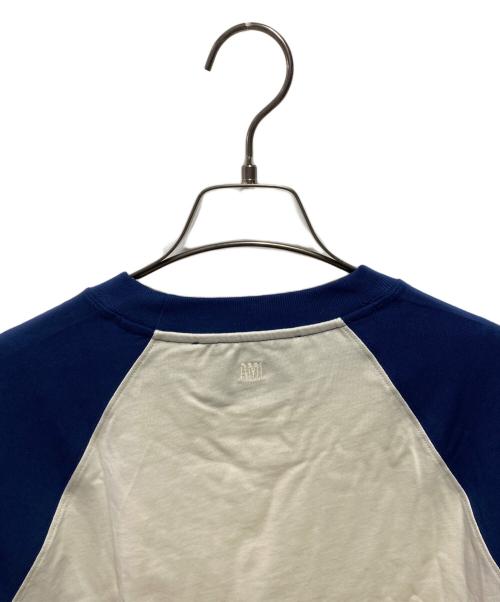 AMI Alexandre Mattiussi（アミアレクサンドルマテュッシ）AMI Alexandre Mattiussi (アミアレクサンドルマテュッシ) 26SS Ami de Coeur ニットパッチ Tシャツ アイボリー×ネイビー サイズ:XS 未使用品の古着・服飾アイテム