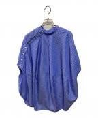 ENFOLDエンフォルド）の古着「GLOBE PULLOVER」｜ブルー