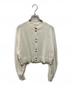 ENFOLDエンフォルド）の古着「ROUND CARDIGAN」｜ホワイト