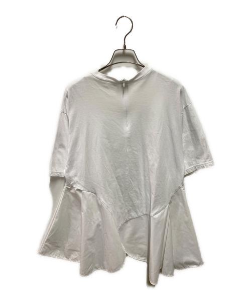 ENFOLD（エンフォルド）ENFOLD (エンフォルド) PETAL-HEM T-SHIRT ホワイト サイズ:38の古着・服飾アイテム