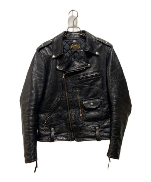 Buco（ブコ）Buco (ブコ) J-24 ダブルライダースジャケット ブラック サイズ:38の古着・服飾アイテム
