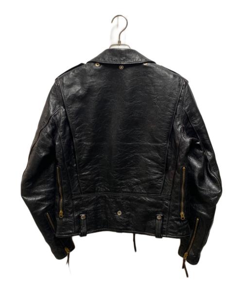 Buco（ブコ）Buco (ブコ) J-24 ダブルライダースジャケット ブラック サイズ:38の古着・服飾アイテム