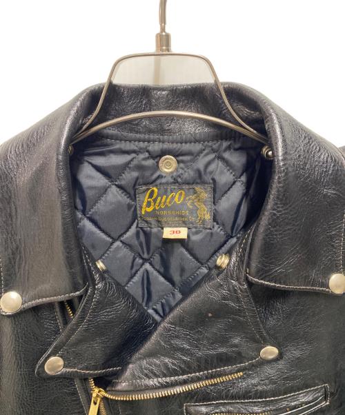 Buco（ブコ）Buco (ブコ) J-24 ダブルライダースジャケット ブラック サイズ:38の古着・服飾アイテム