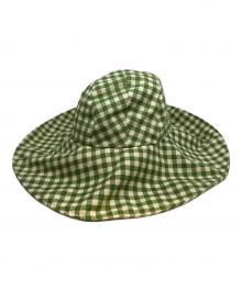 marihoja×ETRE TOKYO（マリホジャ×エトレトウキョウ）の古着「パターンソフトキャペリンハット」｜グリーン