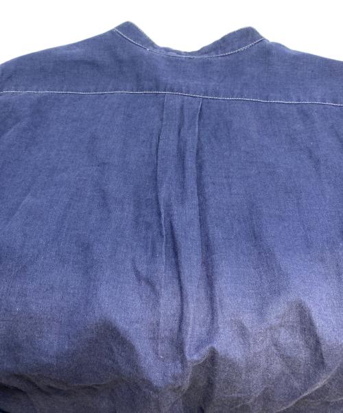 ARMANI JEANS（アルマーニジーンズ）ARMANI JEANS (アルマーニジーンズ) 90sリネン混シャツ ネイビー サイズ:Ｍの古着・服飾アイテム