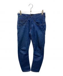Denham（デンハム）の古着「CROSS BACK MIJG デニムパンツ」｜インディゴ