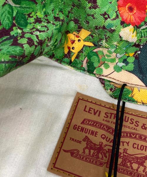 LEVI'S（リーバイス）LEVI'S (リーバイス) ポケモン25周年記念コラボ トラッカージャケット グリーン サイズ:Ｌの古着・服飾アイテム