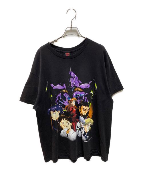 GEEKS RULE（ギークスルール）GEEKS RULE (ギークスルール) NEON GENESIS EVANGELION (ネオンジェネシス エヴァンゲリオン) SILKSCREEN PRINTING T SHIRT ブラック サイズ:ＸＬの古着・服飾アイテム