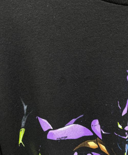 GEEKS RULE（ギークスルール）GEEKS RULE (ギークスルール) NEON GENESIS EVANGELION (ネオンジェネシス エヴァンゲリオン) SILKSCREEN PRINTING T SHIRT ブラック サイズ:ＸＬの古着・服飾アイテム